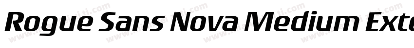 Rogue Sans Nova Medium Extended字体转换